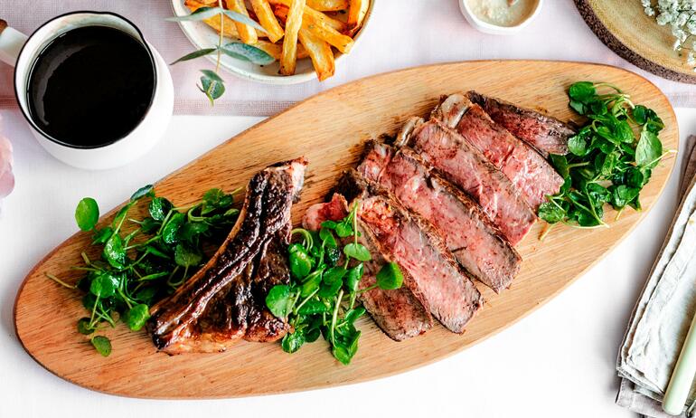 valentines cote de boeuf cooked 