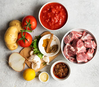 bunny chow raw ingredients