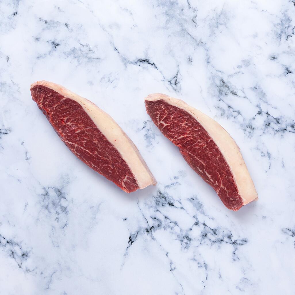 picanha steak on marble background