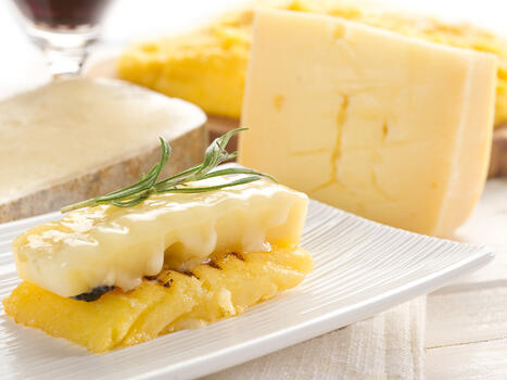 polenta and parmesan gratin