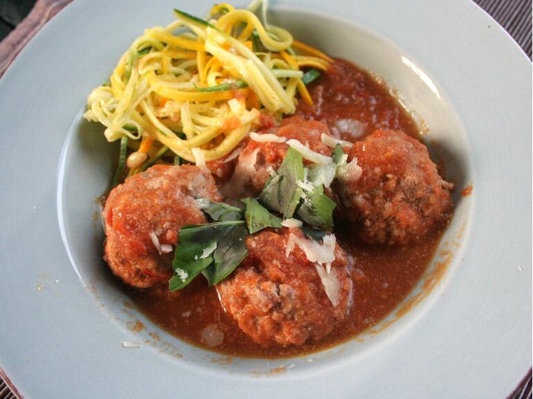 rose veal meatballs 