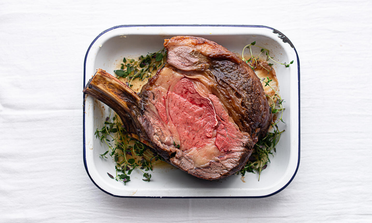 cooked forerib of beef