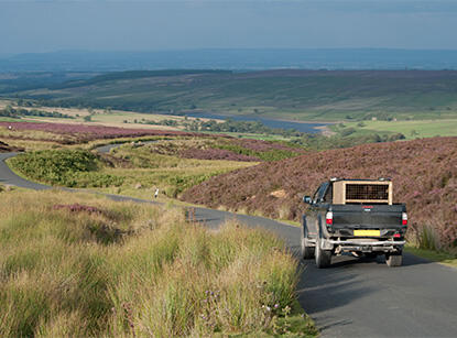 truck on scenic route 