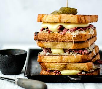 cooked reuben sandwich