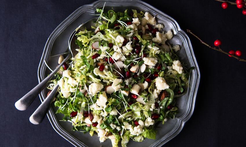 brussel sprout salad cooked