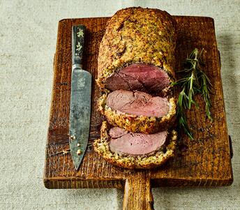beef with robust wholegrain mustard and tracklments strong horseradish cream crust cooked