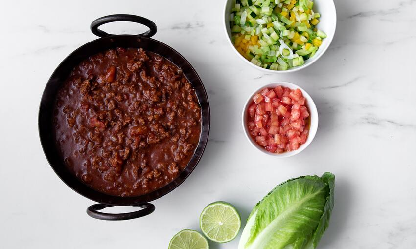 spicy mexican minced beef gem heart wraps recipe ingredient