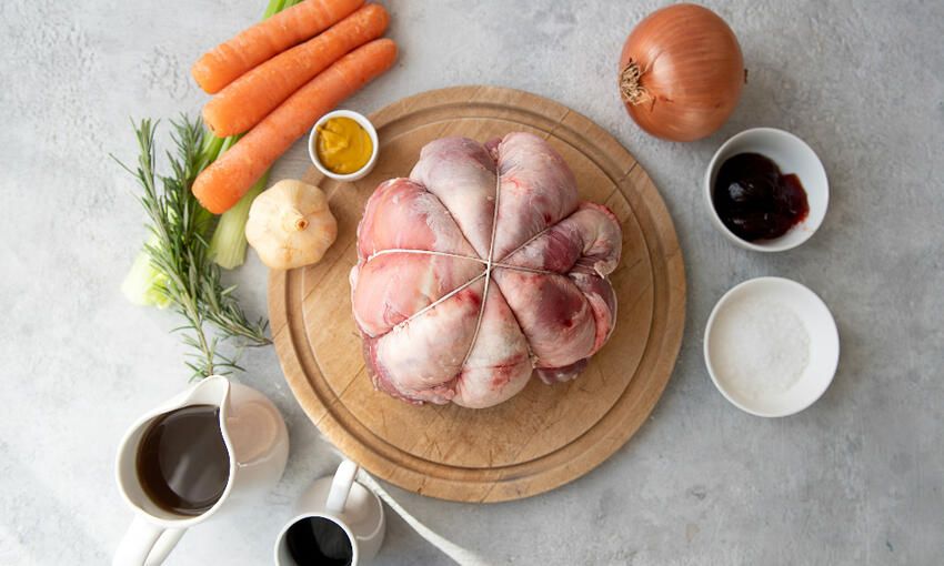 lamb cushion with redcurrant and english mustard glaze recipe ingredients 