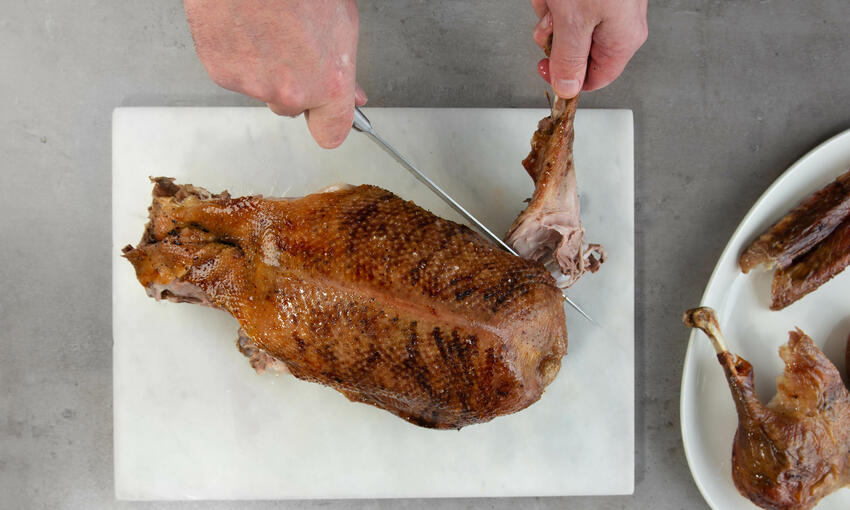 how to carve a whole roast goose part 2