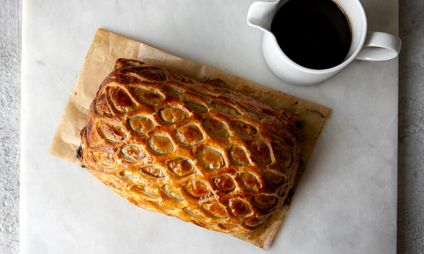 beef wellington cooked 