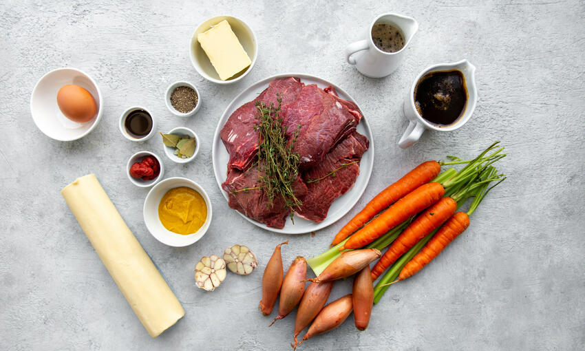 ox cheek pie recipe ingredients