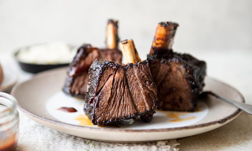 dry spiced beef short ribs cooked