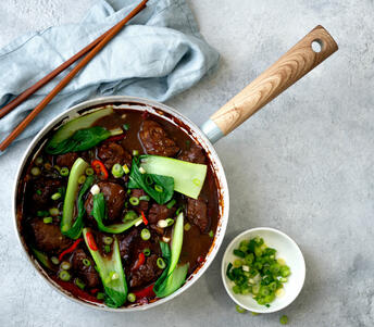 szechuan pork cheeks cooked