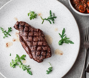 picanha rump steak & bois boudrin cooked