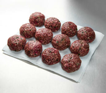 raw venison koftas 