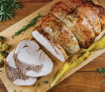 stuffed turkey with chestnut apricot and sage cooked 