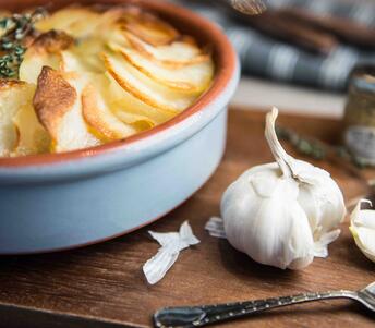 cooked sausage hotpot