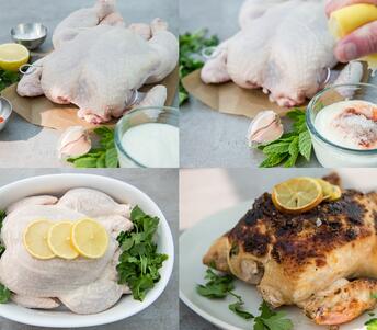 spatchcock chicken with lemon