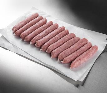 traditional pork chipolatas