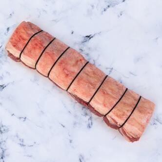 larder trimmed loin of mutton raw
