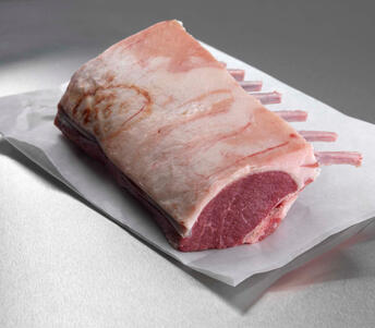 raw rack of lamb rib