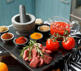 preparation for tagine 