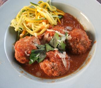 rose veal meatballs 