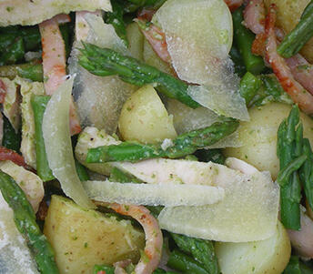 chicken asparagus and pesto 