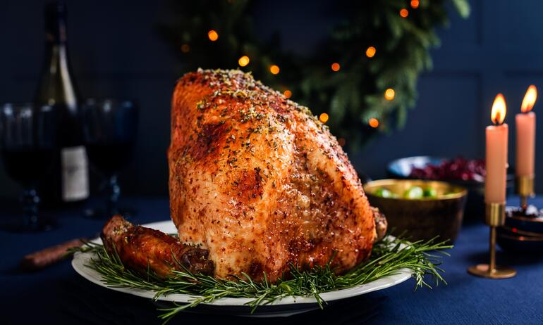 crown of turkey cooked 