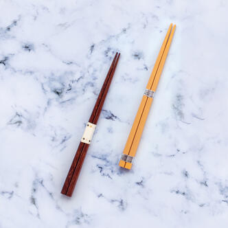 japanese chopsticks on marble background 